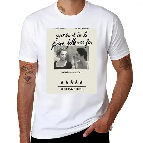 Tallas de tanques masculinas Retrato de una camiseta Lady On Fire Kawaii Ropa en blanco Camisetas gráficas