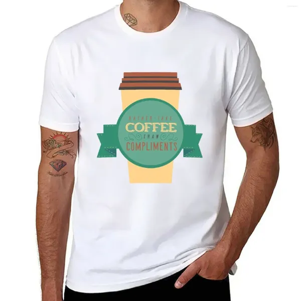 Les débardeurs pour hommes prennent plutôt du café plutôt que des compliments T-shirt Vêtements hippies mignons slim fit t-shirts pour hommes