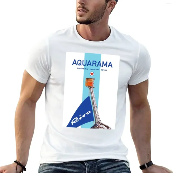 Tops pour hommes Riva Aquarama Italie Runabout Classic Yacht T-shirt Boys Blanc T-shirts Shirt Man poids lourd pour hommes