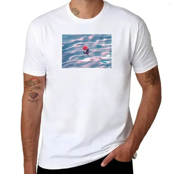 Débardeurs pour hommes Rose flottant sur l'eau T-shirt Summer Top Edition T-shirts surdimensionnés pour hommes