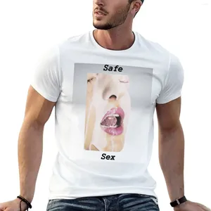 Tanktops voor heren Veilige seks Gezichts-T-shirt Leuke kleding Zwaargewicht T-shirts met korte mouwen Heren groot en lang
