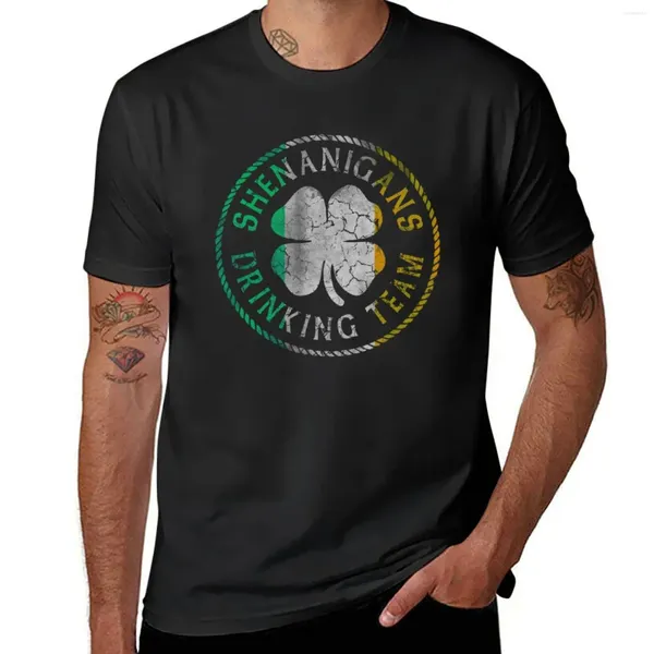 Débardeurs pour hommes Shenanigans Irish Drinking Team T-shirt Mode coréenne Plus Taille T-shirts Sweat-shirt Hommes