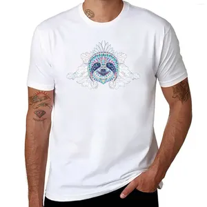 Débardeurs pour hommes Sloth Mandala Mandela T-shirt Fan de sport T-shirts Sublime T-shirt noir pour hommes coton