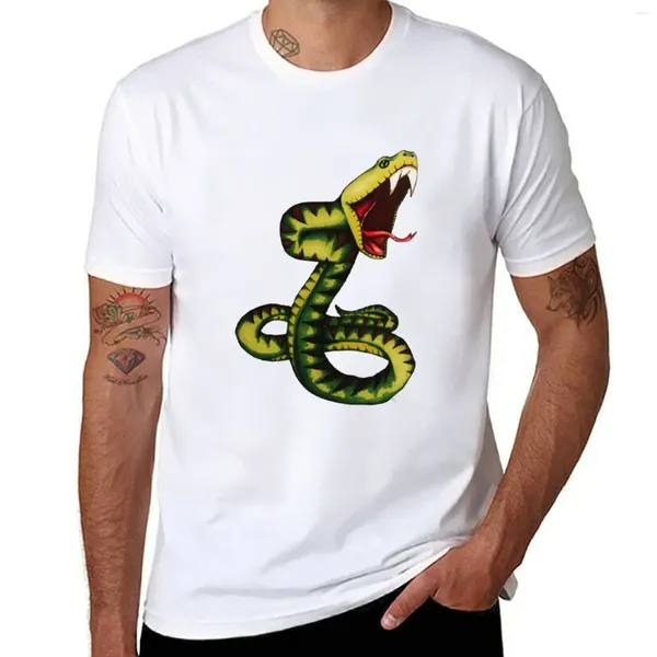 Camisetas sin mangas para hombre, camiseta con dibujo de serpiente, tallas grandes, ropa de verano