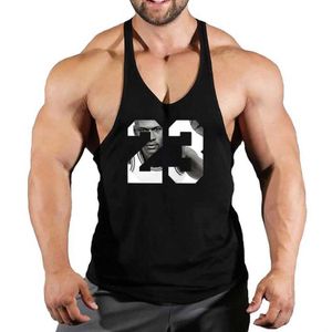 Les débardeurs masculins Stringer Top Gym Men de tête pour hommes Chift pour les gilets Gym Shirt Man Slveless Sweat-shirt T-shirts Sous-sispensers Homme Vêtements T240428
