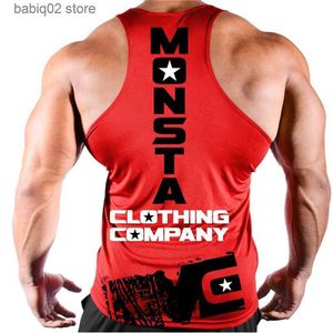 Heren tanktops Zomer 2019 het nieuwste modemerk gym body-knuffelvest body-building kleding body-building heren heren vest T230417