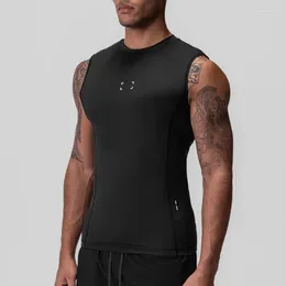 Heren tanktops zomercompressie top gym fitness kleding snel droge mouwloze shirt singlets runnen workout panty casual vest