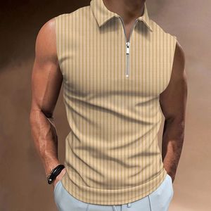 Débardeurs pour hommes Summer Fitness Training Sportswear Polo Shirt Polo T-shirt pour hommes Casual Fitness Débardeur sans manches 230519