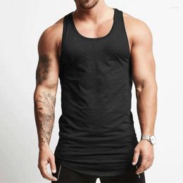 Heren tanktops Zomer Losse Casual Mouwloze Top Afslanken Sportvest Bodybuilding Fitness Hardlopen Mode Eenvoudige mannelijke kleding