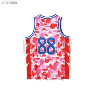 Heren tanktops zomer heren basketbal vest mode ontwerper camouflage patroon mouwloze T-stukken Aziatische maat m-3xl