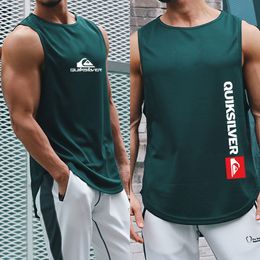 Heren tanktops Zomer heren Gym Tanks Tops Workout Bodybuilding Fitness Mouwloos T-shirt Luxe Print Strand Sportkleding Spiervesten voor heren 230710