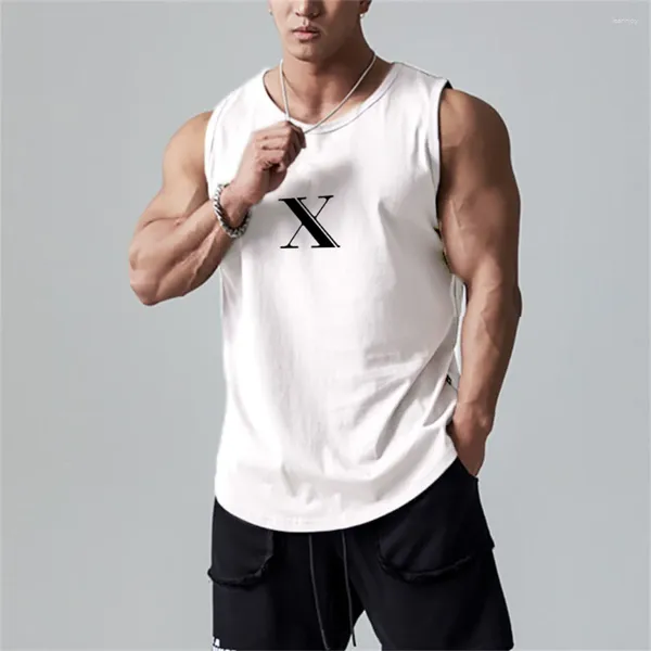 Camisetas sin mangas para hombres Verano Hombres Malla Transpirable Camiseta Tendencia Sin mangas Camisetas de alta calidad Moda Singlets Ropa de calle suelta Ropa de gran tamaño