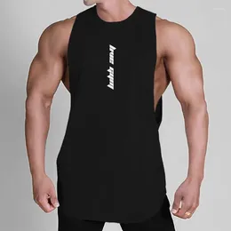 Herren Tank Tops Sommer Männer Sport Solid Print Atmungsaktiv Ärmellos Lauftraining Lose Elastisch Mode Lässig Gym Fitness Weste