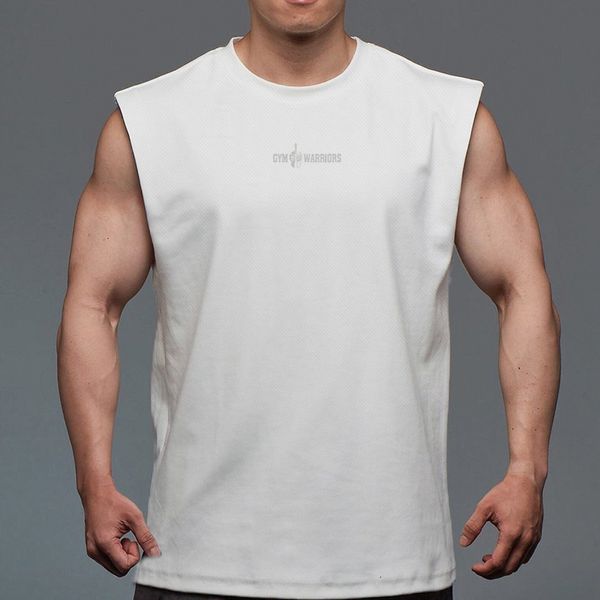Débardeurs pour hommes Summer Mesh Mens Workout Tank Top Bodybuilding et Fitness Singlets Quick Dry Vest Gym Vêtements Muscle Sleeveless Shirt 230508