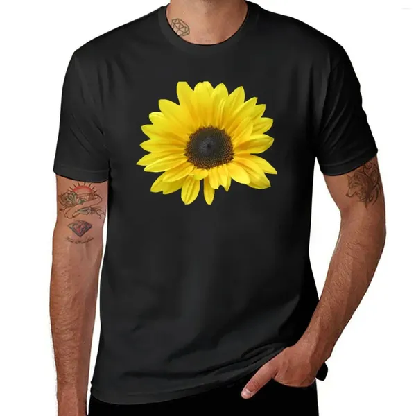 Camisetas para hombres Camisetas de flores de flores de girasol