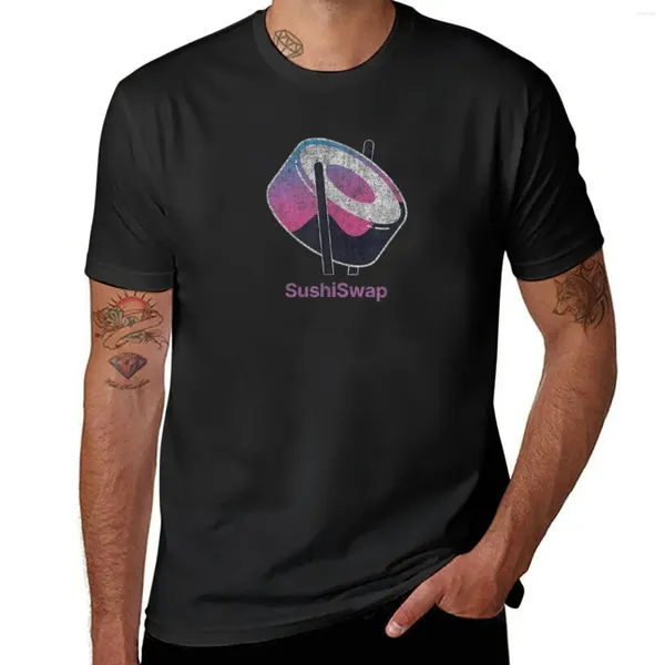 Camisetas sin mangas para hombre SushiSwap SUSHI Altocoin Ethereum DEX Exchange Crypto Swap camiseta para un niño negro camisetas de algodón para hombre