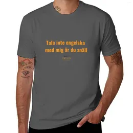 Les débardeurs masculins suédois - tala integelska med mig? R du sn? Ll t-shirt t-shirts