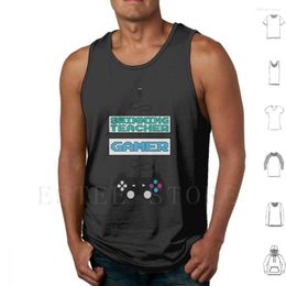 Camisetas sin mangas para hombre Profesor de natación Gamer Diseño Cita Chaleco Sin mangas Jugador Divertido Adicto Videojuegos Cool Cute Phone