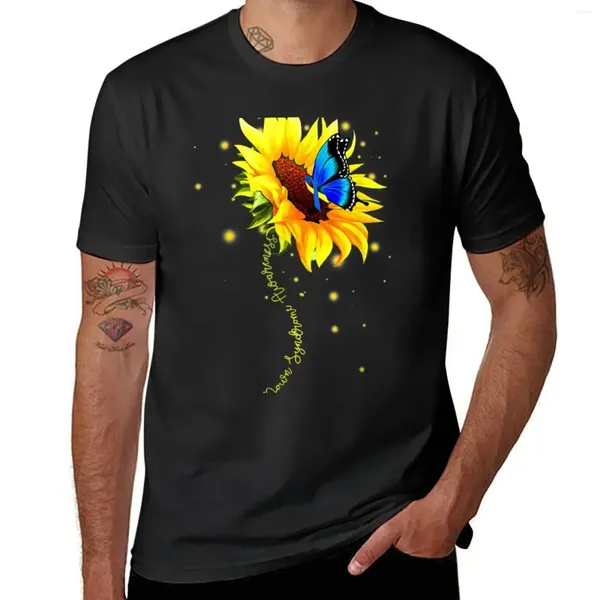 Débardeurs pour hommes Syndrome Tournesol T-Shirt T-shirts Pour Hommes Graphique