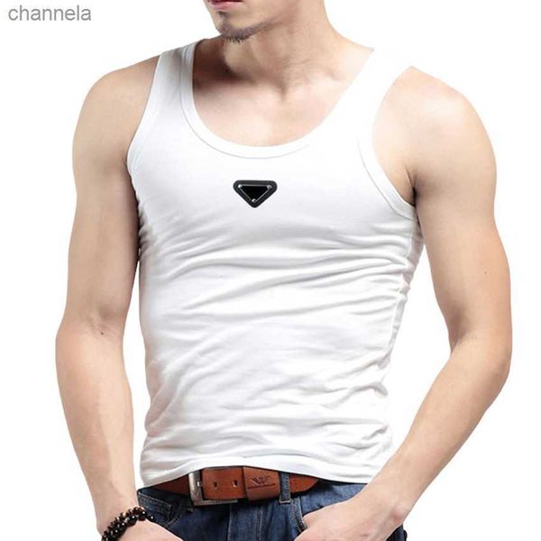 Camisetas sin mangas para hombres Camiseta para hombres Diseñador de moda Polos Camisetas Camiseta sin mangas Algodón de verano Cuello redondo Chaleco sin mangas Marcas para mujer Mans Camisa holgada sólida Chalecos T231101