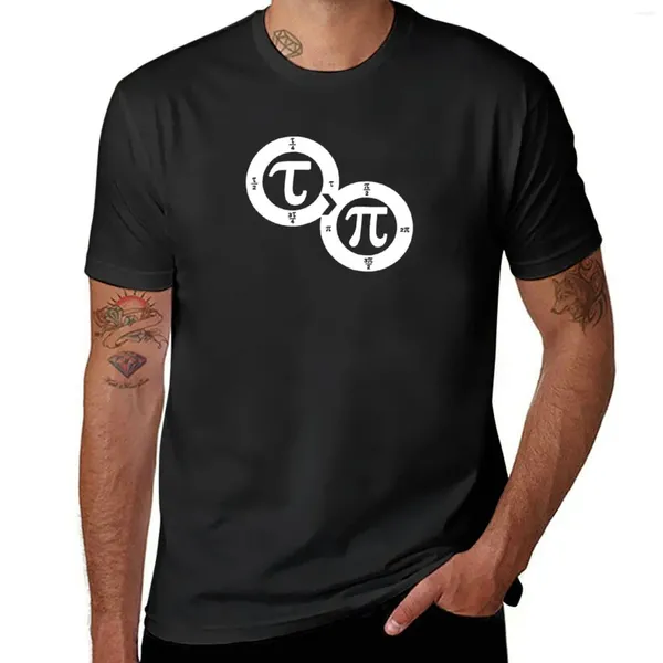 Débardeurs pour hommes Tau Vs Pi (foncé) T-shirt vierge T-shirts homme vêtements hommes drôle