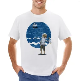 Le débardeur masculin en tête de l'ancien T-shirt Mariner Clothing esthétique vintage T-shirt surdimensionné