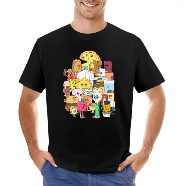 Le débardeur masculin en tête du t-shirt de pomme et d'oignon gang kawaii vêtements d'été anime t-shirts pour hommes