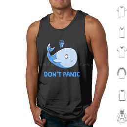 Linne för män Liftarens guide till galaxen Don Panic Whale Funny Vest Ärmlösa Liftare