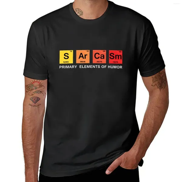 Débardeurs pour hommes Le tableau périodique du sarcasme T-shirt T-shirt imprimé animal pour garçons T-shirt personnalisé