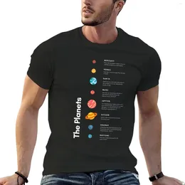 COLLAS DE TANQUE MENOS LOS PLANETS Los que amamos - Camiseta de camiseta blanca del sistema solar Diseñe su propia camiseta de manga corta camisetas lisas hombres