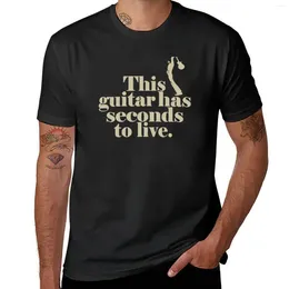 Les débardeurs masculins Cette guitare a des secondes pour vivre des t-shirts coutumes.