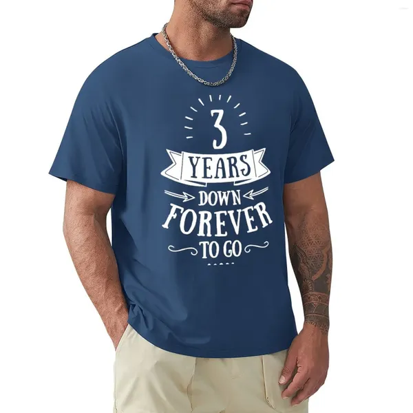 Débardeurs pour hommes Trois ans vers le bas Forever T Go - T-shirts du 3e anniversaire de mariage, étuis de téléphone et autres cadeaux T-Shirt