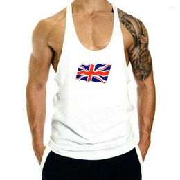 Débardeurs pour hommes Top Hommes Drapeau Anglais Mens Union Jack Grande-Bretagne Euro GB