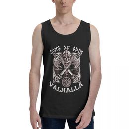 Débardeurs pour hommes Chemise haute RISE SONS OF ODIN Nordish Tho Humor Graphic Vest Funny Vêtement sans manches