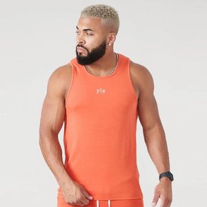 Heren tanktops top zomer sport casual katoen ronde nek mouwloos t-shirt gym fitnessrunning training kleding basketbalvest