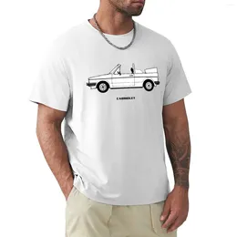 Débardeurs pour hommes Triple White 1 Cabriolet T-shirt Vêtements mignons Mode coréenne Hommes T-shirts Casual Élégant