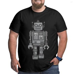 Mannen Tank Tops Vintage Robot T-Shirt Grote Hoogte Koreaanse Mode Mannen Kleding