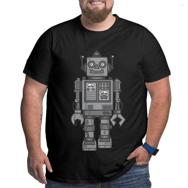 Camisetas sin mangas para hombres Camiseta de robot vintage Ropa de hombre de moda coreana de gran altura