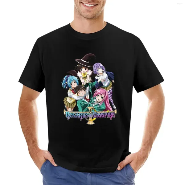 Tobs de débardeur pour hommes Vintage Vampire Design Arts Rosarios Figure Personnages Anime T-shirt Boys T-shirts