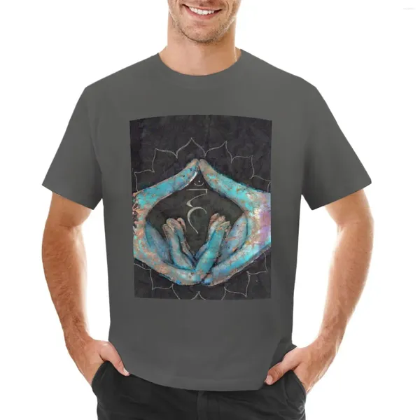 Débardeur masculin Vishuddha - gorge chakra mudra t-shirt garçons imprimement animal plus taille vêtements esthétiques t-shirts drôles pour hommes