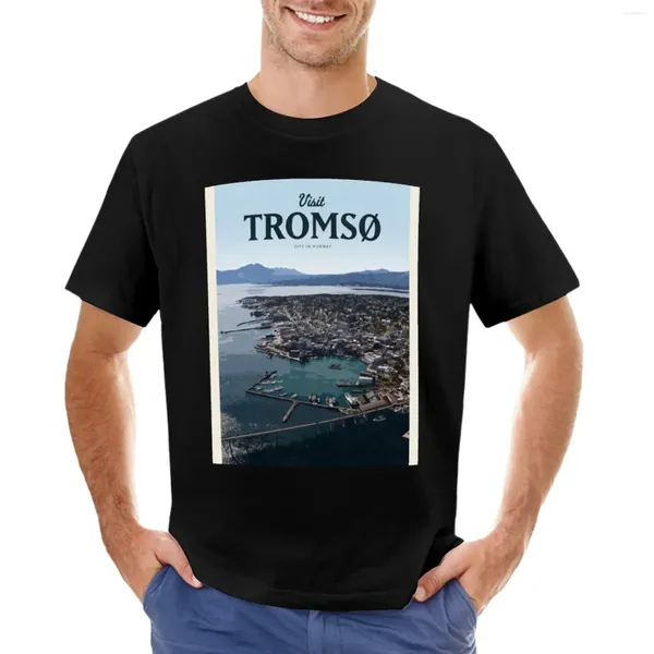 Débardeurs pour hommes Visiter Troms ?T-Shirt uni mode coréenne hommes grands t-shirts