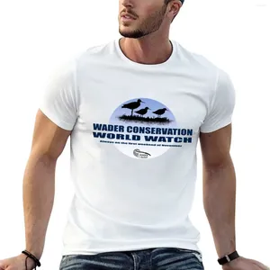 Camisetas para hombres para hombres Wader Conservation World Watch Watch Camiseta Estampado de animales de verano para niños Moda coreana Men t
