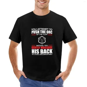 Débardeurs pour hommes Vous essayez de pousser l'Orc hors de la falaise T-shirt Vêtements mignons Blouse Hommes Vintage T-shirts