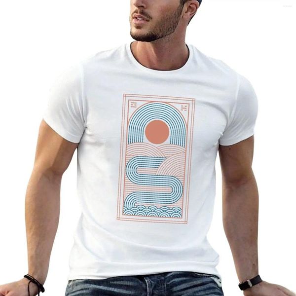 Débardeurs pour hommes Zen River T-shirt Plain Séchage rapide T-shirt personnalisé Designer Hommes