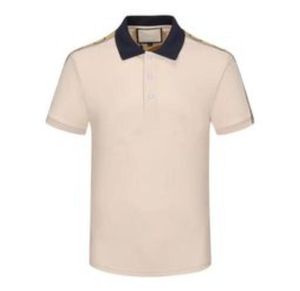 T-shirt Polos pour hommes, couleur noir et blanc, classique, imprimé Domessa, mode 100% coton, grandes chemises décontractées