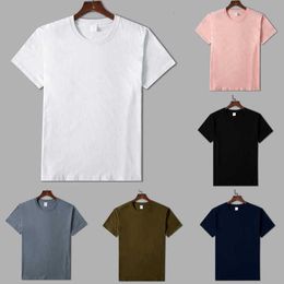 Camiseta de diseñador de camisetas para hombres Camiseta de algodón puro para hombres y mujeres Color sólido Camiseta cultural de algodón de algodón de manga corta