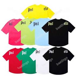 T-shirts pour hommes Polos Designer de luxe T-shirt pour hommes Femmes Summer Alphabet Imprimer Mode Palm Top Respirant Casual Beach Wear Manches courtes Col ras du cou