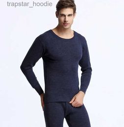 Sous-vêtements thermiques pour hommes 2022 ensemble de sous-vêtements chauds thermiques d'hiver en laine mérinos 100% pour hommes respirant 200gsm poids hauts pantalons ensemble L231130