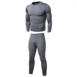 Sous-vêtements thermiques pour hommes 2pcs hivernaux Fashion chaude ultra-douce Fleep bordé top pantal pantalon de fond plus taille plus taille