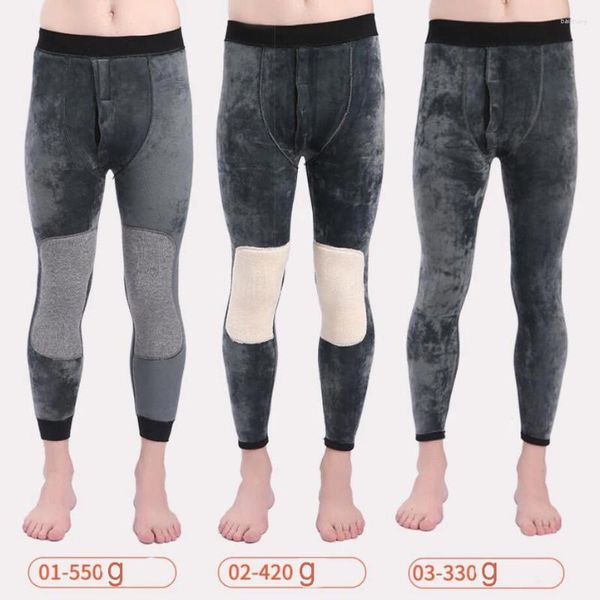 Sous-vêtements thermiques masculins 4xl 500g Velvet épais le leggings pour hommes d'hiver